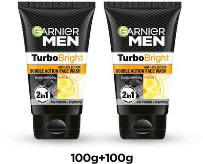 गार्नियर मेन पॉवर व्हाइट एंटी-पॉल्यूशन डबल एक्शन फेस वॉश