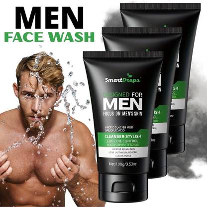 smartdrops Foaming Facewash Glowing And Brightening Skin |All Skin Types|  For Men Face Wash