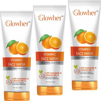 GLOWHER Rj Gloher Vitamin c facewash pcs of - 3 Face Wash