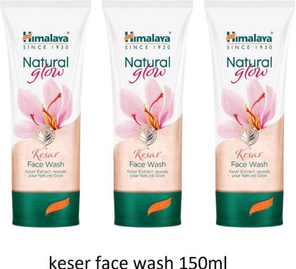 Himalaya Herbals NATURAL GLOW KRSER FACE WASH 150 ML PACK OF 3{150ml} Face Wash