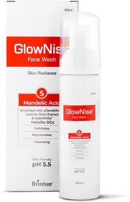 Brinton GlowNise Deep Cleansing Skin Whitening Foam |No Parabens, Sulphate Free Face Wash