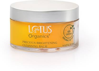 Lotus Organics+ Precious Brightening Cleansing Balm | Removes Dirt & Impurities | Boost Collagen Face Wash