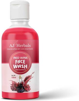 AJ Herbals Red wine , Halal, Sweet Basil flavored  Face Wash