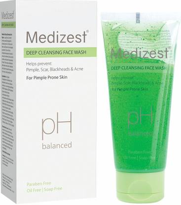 Medizest Deep Cleansing  100 ml | Neem & Aloe Vera | Paraben Free Face Wash