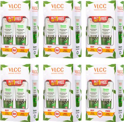 VLCC Neem  - 300 ml - Buy One Get One(Pack of 6) Face Wash