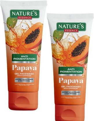 Nature's Essence Anti Pigmentation Papaya Gel Face wash, 2x50g Face Wash