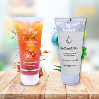 glamroot Tomato & Vitamin C Face wash for instant glow & even tone Face Wash