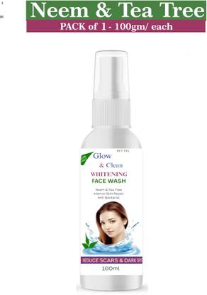 Buy TYA Glow & Clean Whitening  100ml With Natural Neem Tea Tree Glow Care Face Wash