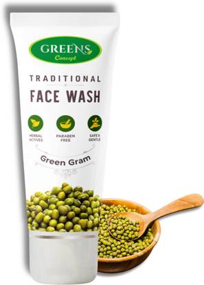 GREENS CONCEPT Traditional Green Gram  Face Wash