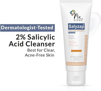 Fixderma 2% Salicylic Acid  for Oily & Acne Prone Skin  for Men & Women Face Wash