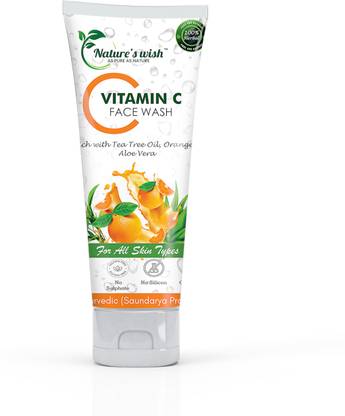 Nature's wish Vitamin C  (Sulphate, Silicon & Paraben Free) Face Wash