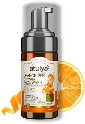 Atulya Orange Peel Foaming  With Pump Face Wash