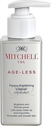 Mitchell USA AGE-LESS Papaya Brightening Cleanser - Natural Anti-aging  Face Wash