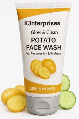 K3NTERPRISES Patato Face wash for face brightes skin & removal dead skin cells 24 Face Wash