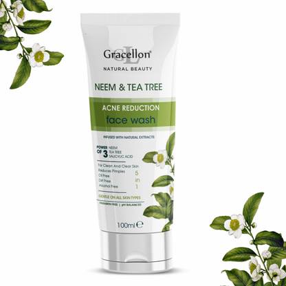 Gracellon Neem & Tea Tree Acne Reduction  Face Wash