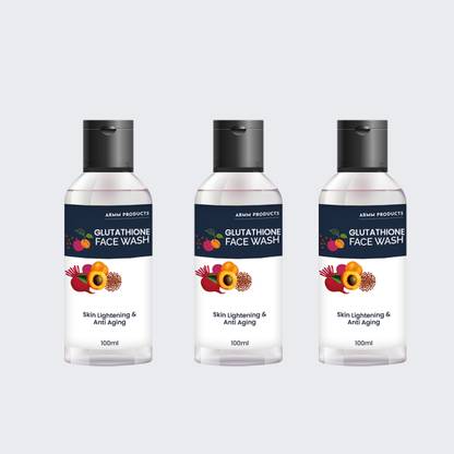ARMM Products Glutathione Brightening  - Gentle Facial Cleanser with Antioxidant and Brightening Properties 100 ml(PACK 3) Face Wash