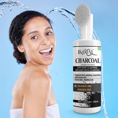 IKOTAL Charcoal  For Oil Control -, Glowing Clear Skin Tone, Removes Tan Face Wash