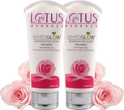 LOTUS HERBALS Whiteglow Advanced Pink Glow Brightening  | Skin Brightening | Sulphate Free | Anti-Pollution | For All Skin Types | 100g Face Wash