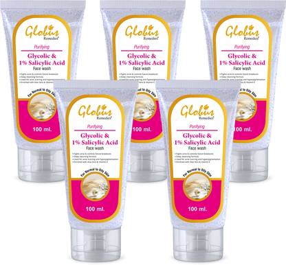 Globus Remedies Glycolic Acid and Salicylic Acid Face Wash