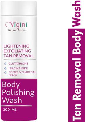Vigini Exfoliating Pigmentation Dark Spots Tan Removal Skin Lightening Coffee Body Wash Scrub