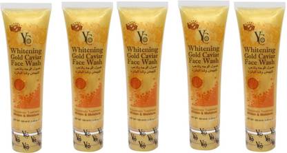 YC Whitening Gold Caviar (Pack of 5) 100mlx5 Face Wash