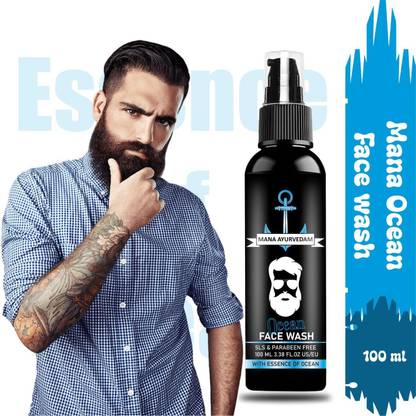 Mana Ayurvedam Ocean for Men – Skin Brightening & Deep Pore Cleansing  Face Wash