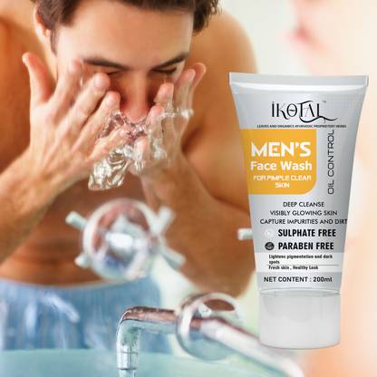 IKOTAL Anti Pollution Facewash For Men |Spotless Skin|Sun Protection|Glowing Face Face Wash