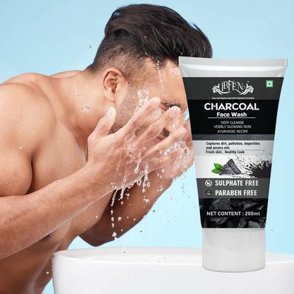 IBFEN Charcoal Facewash For Men & Women | Oil Control | Tan & Blackheads Removing Face Wash
