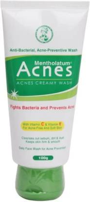 BEAUTY PEOPLE Mentholatum Acnes creamy wash fight bacteria prevent acne with vitamin c vitamin e  Face Wash