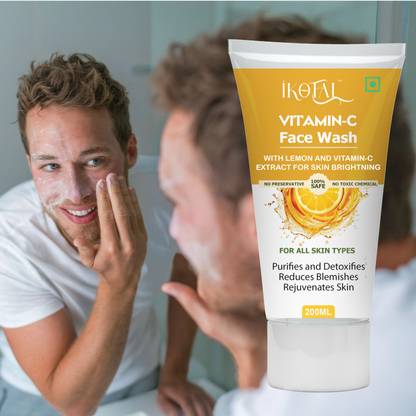 IKOTAL Vitamin C  | Brighter Tone & Deep Detox Formula| Men & Women Face Wash