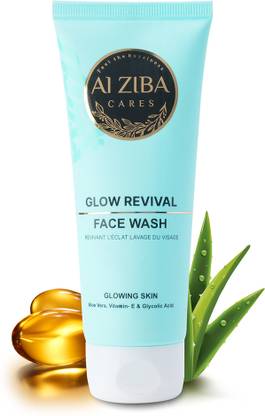 ALZIBA CARES Glow Revival Instant Glowing with Aloe Vera & Vitamin E Extract -  Face Wash