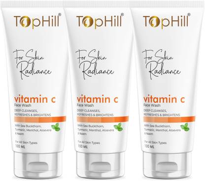 Tophill Vitamin C  formulated |  For Glowing And Brightening Skin | All Skin Types Face Wash