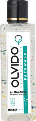 Olvido Simple Kind To Skin Refreshing Facial Wash 100ML, Mild , Soap Free, Aloevera , Gentle Cleanser for Sensitive Skin Face Wash