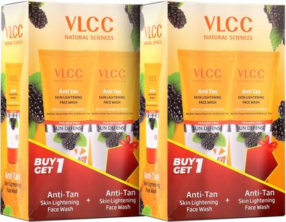 VLCC Anti Tan Skin Lightening  Buy One Get One (Pack of 2) Face Wash