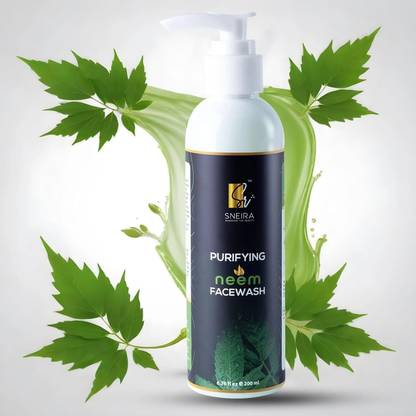 SNEIRA Neem Facewash, Mild  With No Harsh Chemicals, Soap & Paraben Free Face Wash