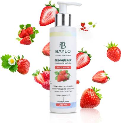 BAYLO Hydrating Strawberry Facewash, with Vitamin E Glowing and Moisturizing Face Wash