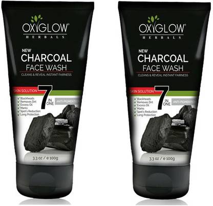 OXYGLOW CHARCOAL FACE WASH 200 ML PACK OF 2 Face Wash