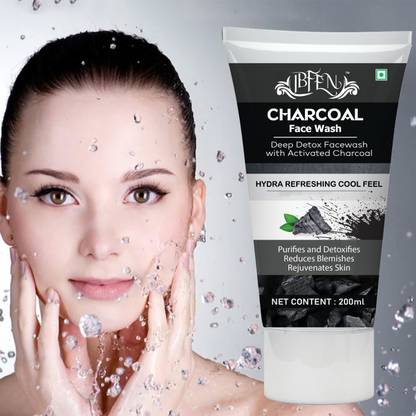 IBFEN Charcoal  For Men & Women | Anti-Pollution, Deep Pore Cleaning Face Wash