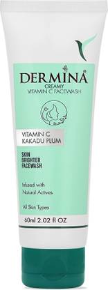DERMINA Natural Vitamin C Dark Spot Clean & Brighten Skin Instant Glow  Face Wash