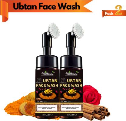 Phillauri Ubtan Foaming with Built-in Face Brush, No Paraben & Sulphate Face Wash