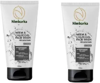 NIMBARKA Neem & charcoal face wash 100ml pack of 2 Face Wash