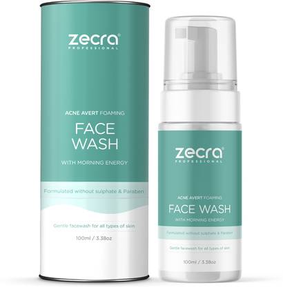 Zecra Acne Avert Foaming Unisex  with Morning Energy (3.38 oz) Face Wash
