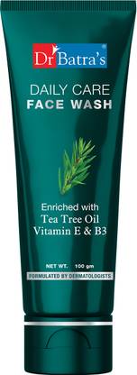 Dr Batra's Daily Care , Eliminates Dirt,Moisturizes Skin Tea Tree Oil 100 Gm Face Wash