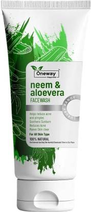 Oneway Happiness Neem & Aloe-Vera  For reduce Acne & Pimples Face Wash