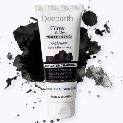 Deeparth Glow & Clean Anti Pimple Activated Charcoal Velvet Glow (1pic) Face Wash
