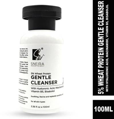 SNEIRA Gentle Cleanser with 5% Wheat Protein, Hyaluronic Acid, Niacinamide & Vitamin B5 Face Wash