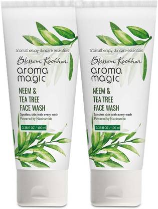 Aroma Magic Neem And Tea Tree  (PWRD by Niacinamide)- 100 ml (Pack of 2) Face Wash