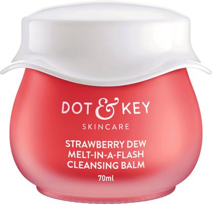 Dot & Key Strawberry Dew Melt in a Flash Cleansing Balm | Gentle Makeup Remover | Face Wash