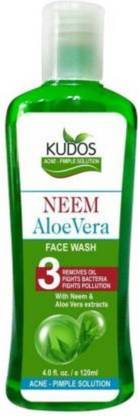 KUDOS Neem Aloe vera Facewash 120ml Face Wash