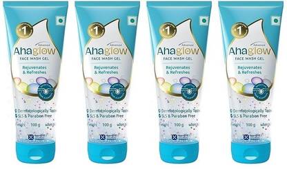 ahaglow Advanced  Gel ,100 g x Pack of 4 Face Wash
